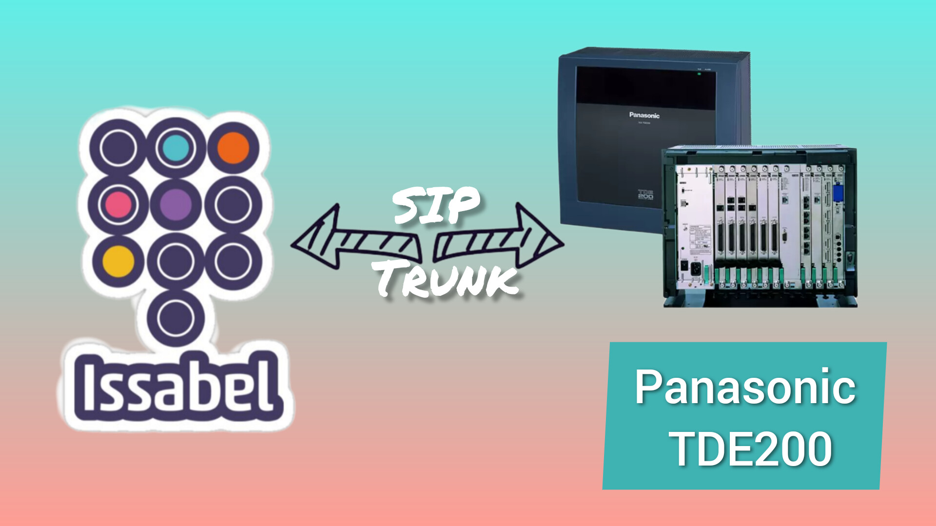 ارتباط ایزابل با پاناسونیک tde200 با SIP TRUNK